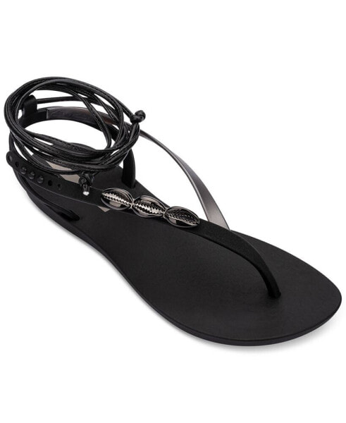 Salty Fem Ankle-Tie Strappy Sandals