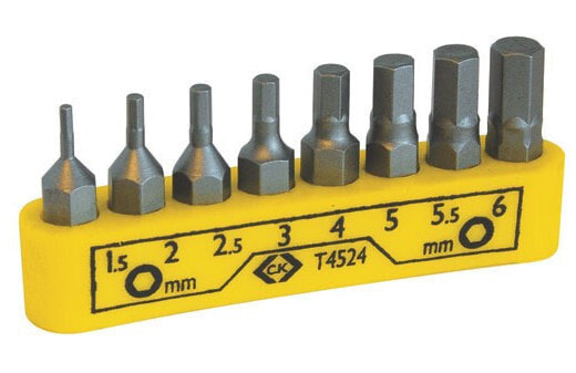 C.K Tools T4524 - 8 pc(s) - Hexagonal - 1.5 - 2 - 2.5 - 3 - 4 - 5 - 5.5 - 6mm - Chromium-vanadium steel
