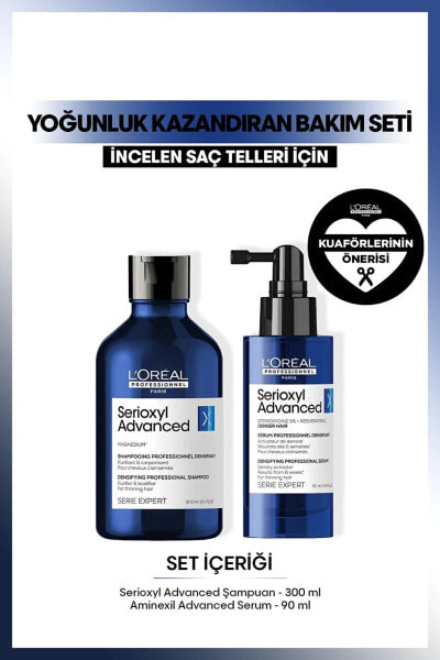 Serie Expert Serioxyl Advanced Yoğunluk Kazandıran Bakım Seti