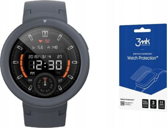 3MK 3mk hybridní sklo Watch Protection FlexibleGlass pro Xiaomi Amazfit Verge Lite (3ks)