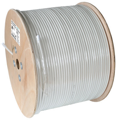 axing SKB 395-03 Koaxialkabel Aussen-Durchmesser 6.80 mm 75? 100 dB Weiß - Cable - Antenna/TV