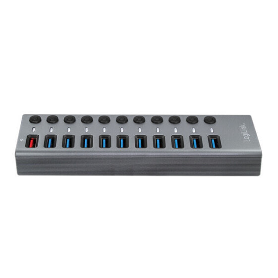 LogiLink UA0388 - USB 3.2 Gen 1 (3.1 Gen 1) Type-B - USB 3.2 Gen 1 (3.1 Gen 1) Type-A - 5000 Mbit/s - Grey - Aluminium - 60 W