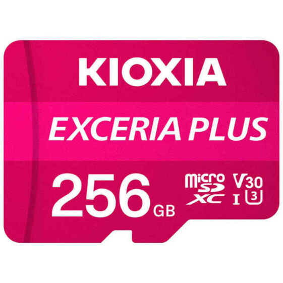 Карта памяти микро-SD с адаптером Kioxia Exceria Plus Розовый Класс 10 UHS-I U3