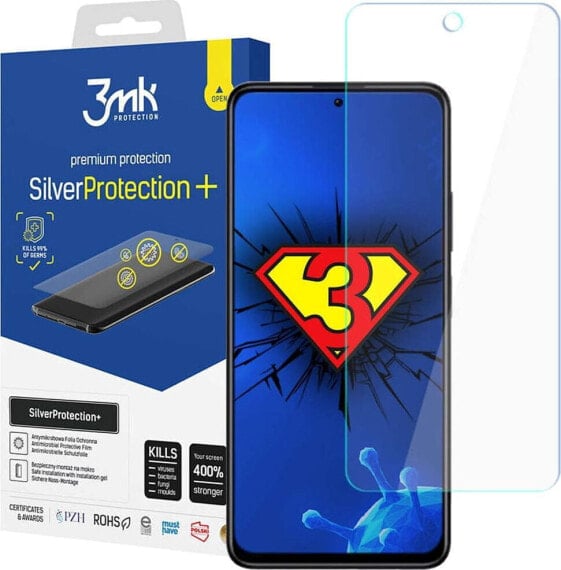 3MK 3MK Silver Protect+ Xiaomi Redmi Note 11S 4G Folia Antymikrobowa montowana na mokro