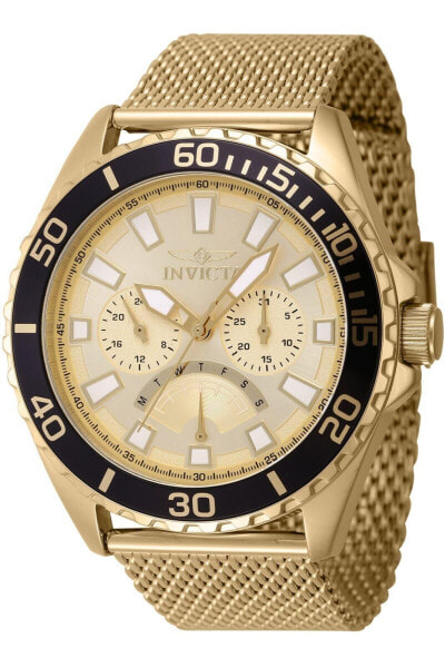 Invicta Men's Pro Diver 46mm Stainless Steel Quartz Watch Gold (Model: 46908)