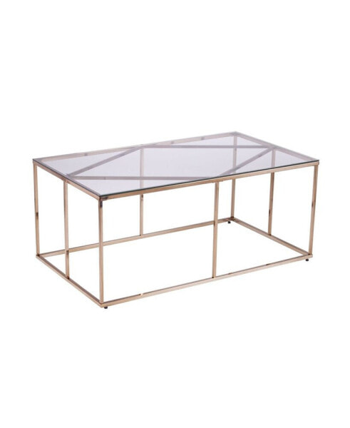 Imogen Contemporary Glass Top Cocktail Table