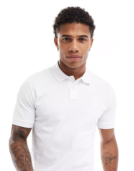 Boss Passenger polo top in white - WHITE