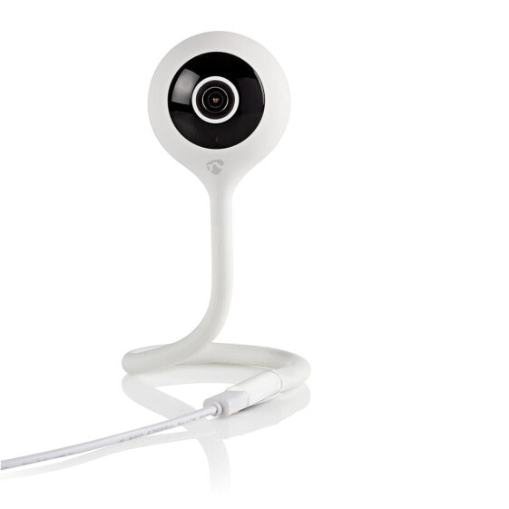 Nedis WIFICI11CWT - IP security camera - Indoor - Wired - 2400 - 2483.5 MHz - Desk - White