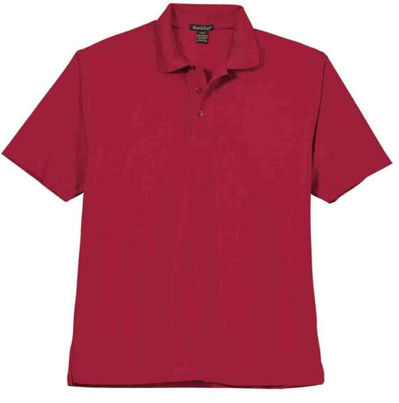 River's End Performance Edge Short Sleeve Polo Shirt Mens Red Casual 6800-RD