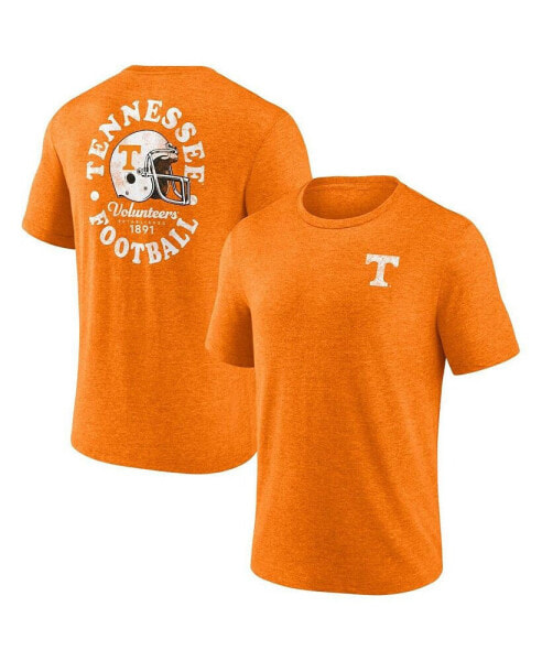 Men's Heather Tennessee Orange Tennessee Volunteers Old-School Bold Tri-Blend T-shirt