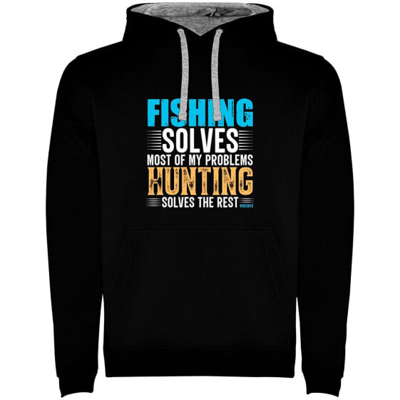 KRUSKIS Fishing Solves Two-Colour hoodie