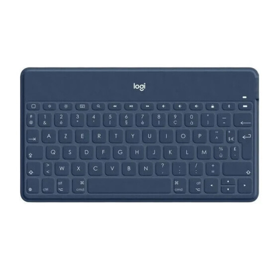 Kabellose Tastatur LOGITECH Keys-To-Go AZERTY Bluetooth 180 g Blau