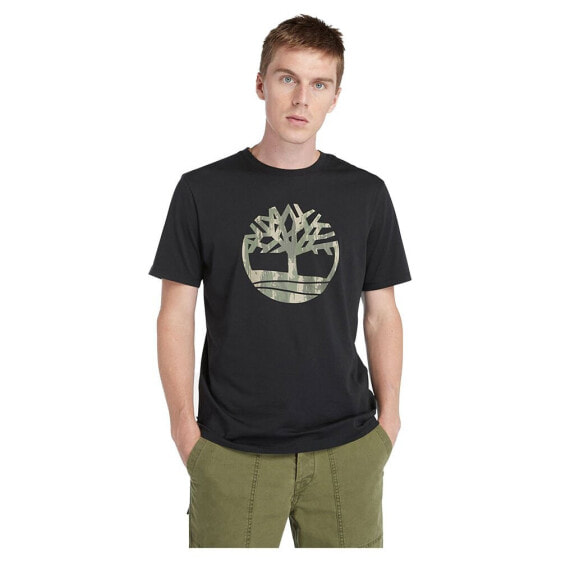 TIMBERLAND Kennebec River Camo Tree Logo short sleeve T-shirt