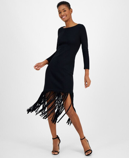 Women's Fringe A-Line Dress