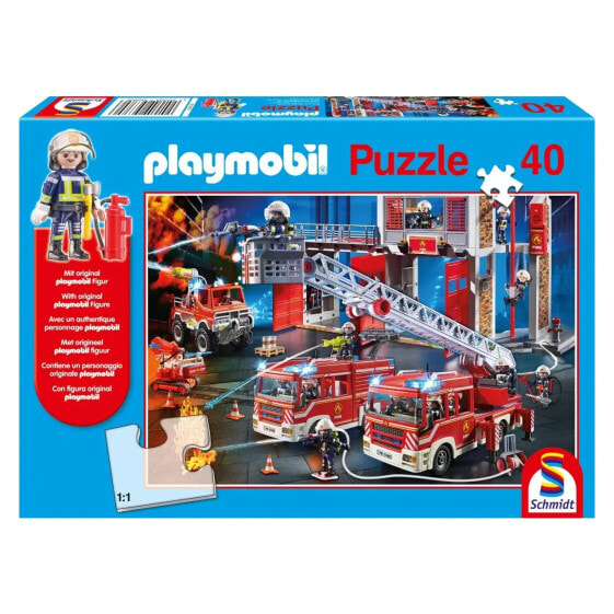 Puzzle Feuerwehrleute mit Figur
