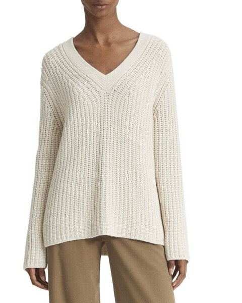 Vince Chunky Shaker Wool & Cashmere-Blend Sweater Women's