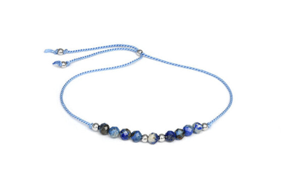 HE23N3S-BL Lapis Lazuli Beaded Leg Bracelet