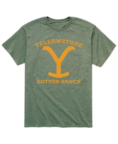 Men's Yellowstone Dutton Ranch Yellow T-shirt