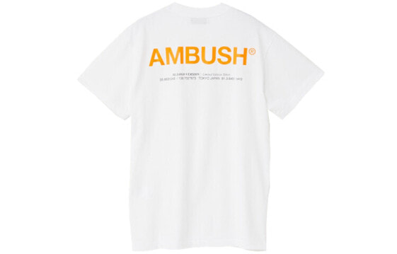 AMBUSH Logo字母印花短袖T恤 男款 白色 / Футболка AMBUSH LogoT 12111698