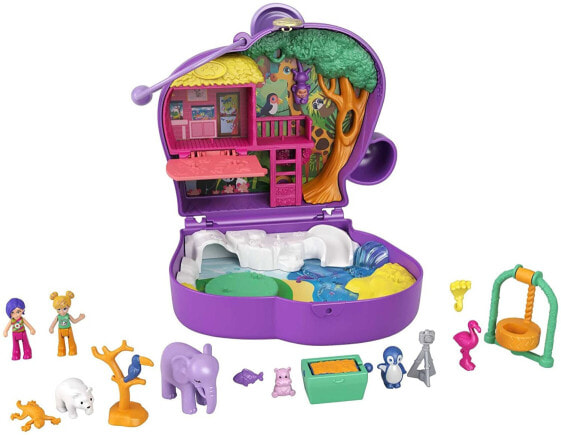 Игровой набор Polly Pocket GTN16 Слон с фигурками животных и аксессуарами 1737₽