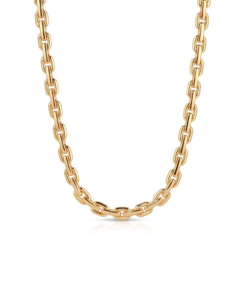 18k Gold Plated Solid Chain Necklace
