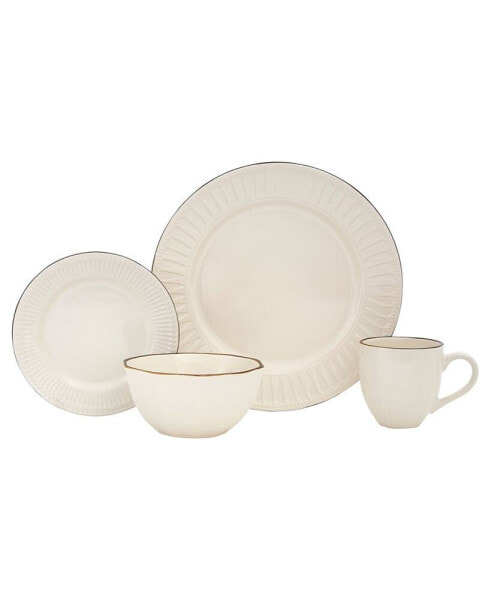 Belle Ivory 16 Pc. Dinnerware Set, Service for 4