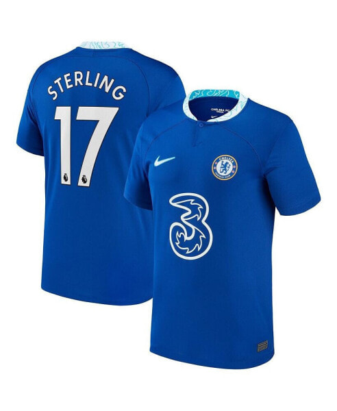 Men's Raheem Sterling Blue Chelsea 2022/23 Home Breathe Stadium Replica Player Jersey