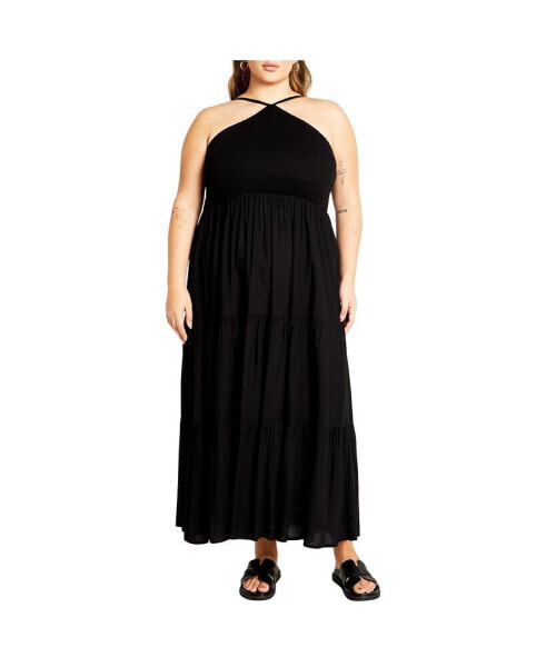 Plus Size Tahitian Maxi Dress