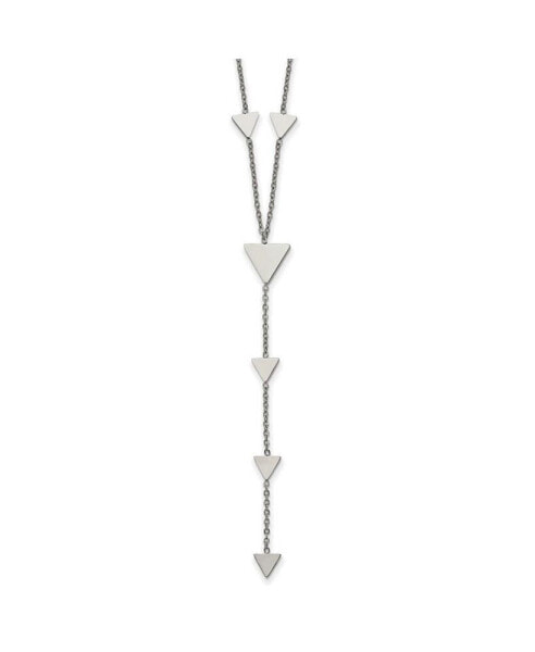 Polished Triangles Cable Chain Necklace Y Necklace