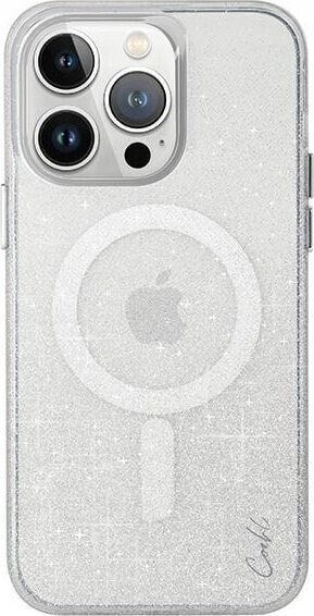 Uniq UNIQ etui Coehl Lumino iPhone 15 Pro 6.1" Magnetic Charging srebrny/sparkling silver