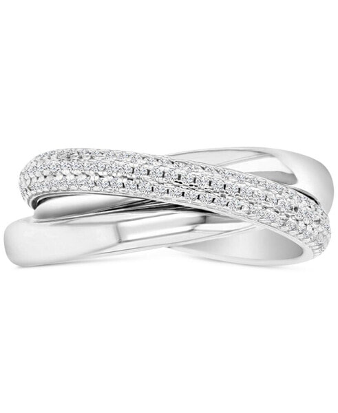 Кольцо Macy's Triple Row Pavé Zirconia.