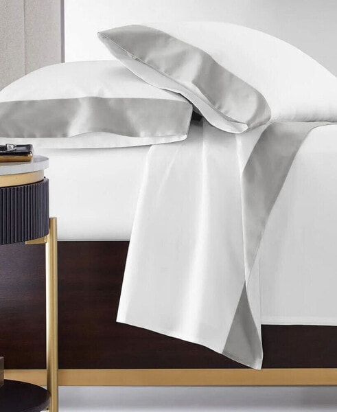Italian Percale Sateen Cuff Pillowcase Pair, Standard, Created for Macy's