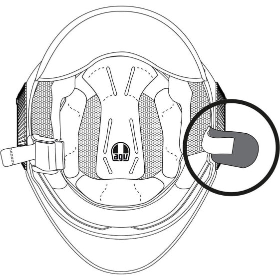 AGV Orbyt Chinstrap Pad