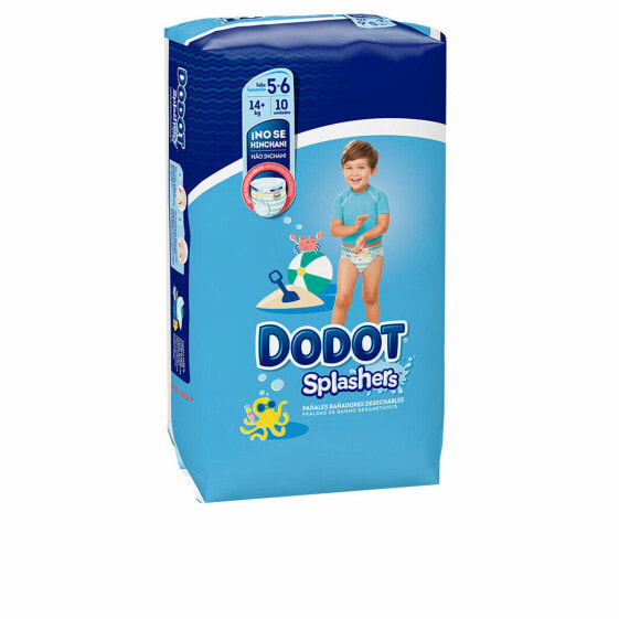 Одноразовые подгузники Dodot Splashers 5-6 14 Kg (10 штук)