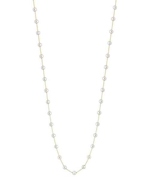 EFFY Collection eFFY® Cultured Freshwater Pearl (7mm) 36" Statement Necklace in Gold-Plated Sterling Silver