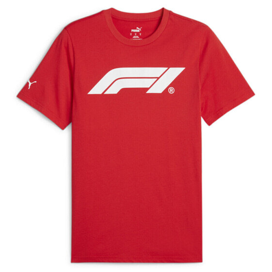 Puma Essentials Motorsport Logo Crew Neck Short Sleeve T-Shirt X F1 Mens Red Cas