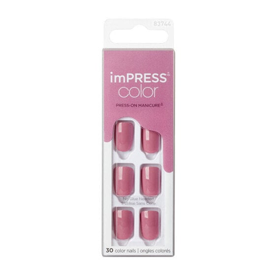 Накладные ногти Kiss imPRESS Цвет Розовый Пурпур 30 шт.