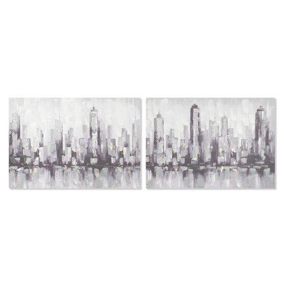Картина Home ESPRIT Нью-Йорк Loft 100 x 3 x 70 cm (2 штук)