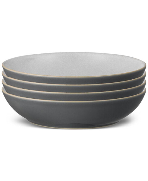 Elements Collection Stoneware Pasta Bowls, Set of 4