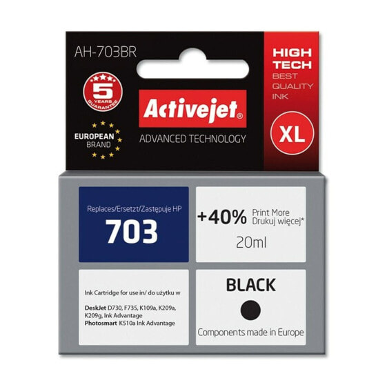 Compatible Ink Cartridge Activejet AH-703BR Black