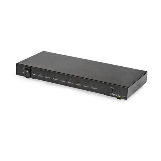 StarTech.com 8-Port 4K 60Hz HDMI Splitter, HDMI, 8x HDMI, 3840 x 2160 pixels, Black, 4K Ultra HD, 60 Hz