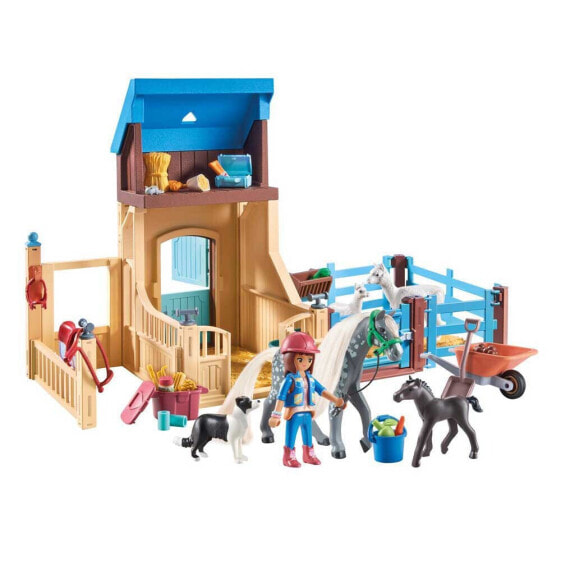 PLAYMOBIL Horses Stable With Amelia And Whisper Construction Game