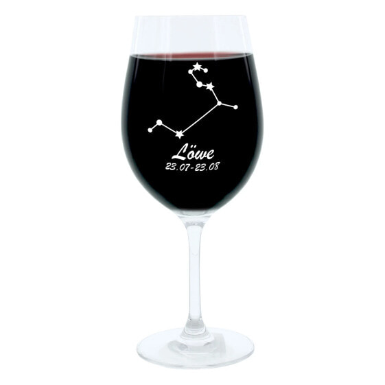 Бокал для вина с гравировкой знака зодиака Лев LEONARDO Gravur-Weinglas Sternbild Лев