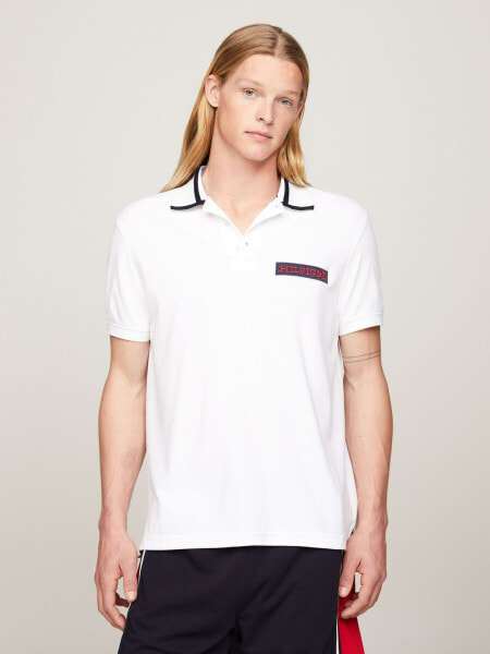 Regular Fit Monotype Logo Patch Polo