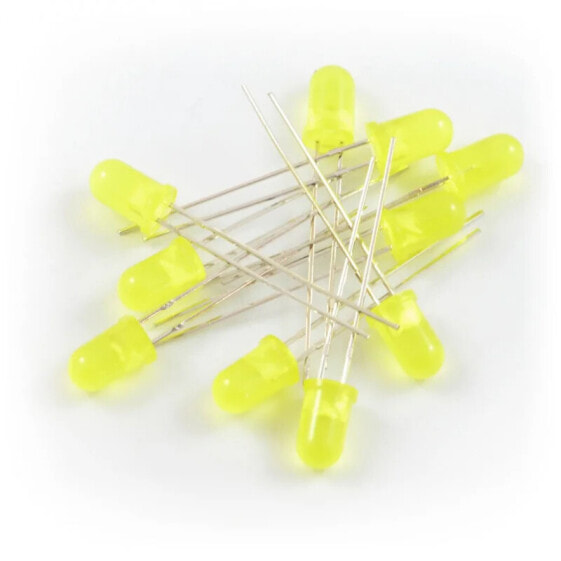 LED 5mm yellow - 10pcs