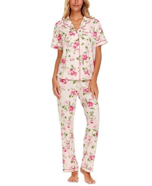 Women's 2-Pc. Gabriella Printed Pajamas Set