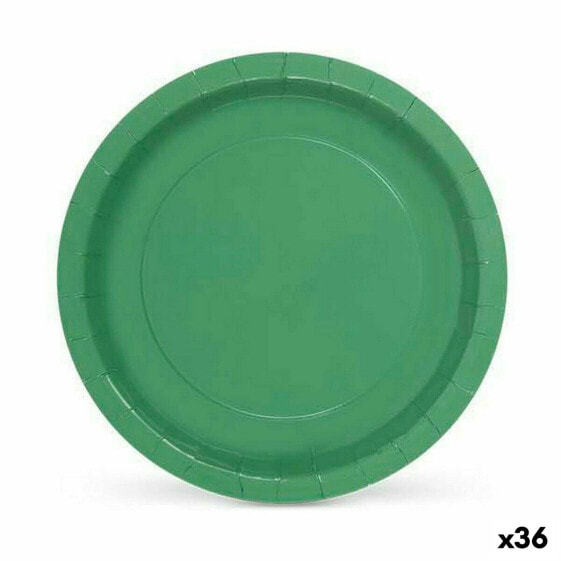 Набор посуды Algon Одноразовые Картон Зеленый 10 Предметы 20 x 20 x 1,5 cm (36 штук)