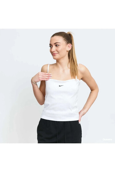 Футболка Nike W NSW Essential Женская Белая Спортивная Майка CZ9294-100