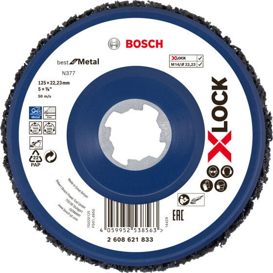 Bosch X-LOCK N377 Reinigungssch. Metall, 125mm, 22,23 mm X-LOCK, 125 mm, 22,23 mm, SiC