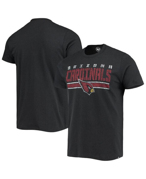 Men's Black Arizona Cardinals Team Stripe T-shirt